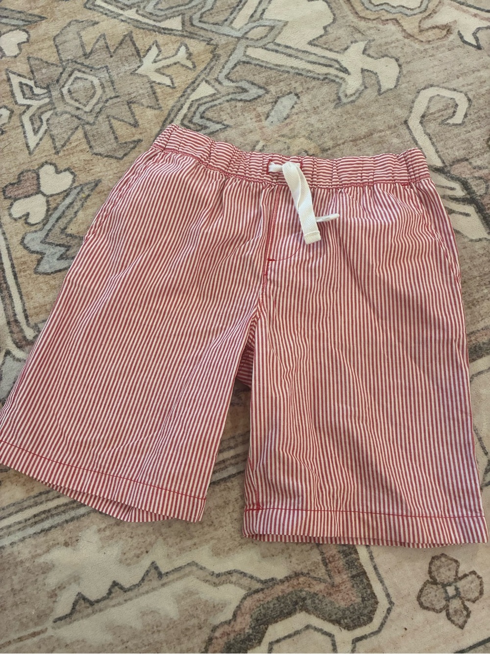 Carter's Child of Mine Red and White Stripe Shorts 5t